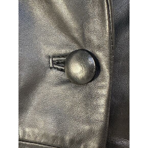 Bagatelle Size M 100% Leather Tailored Jacket Black TIMELESS, SOPHISTICATED!!🤩 - Picture 4 of 16